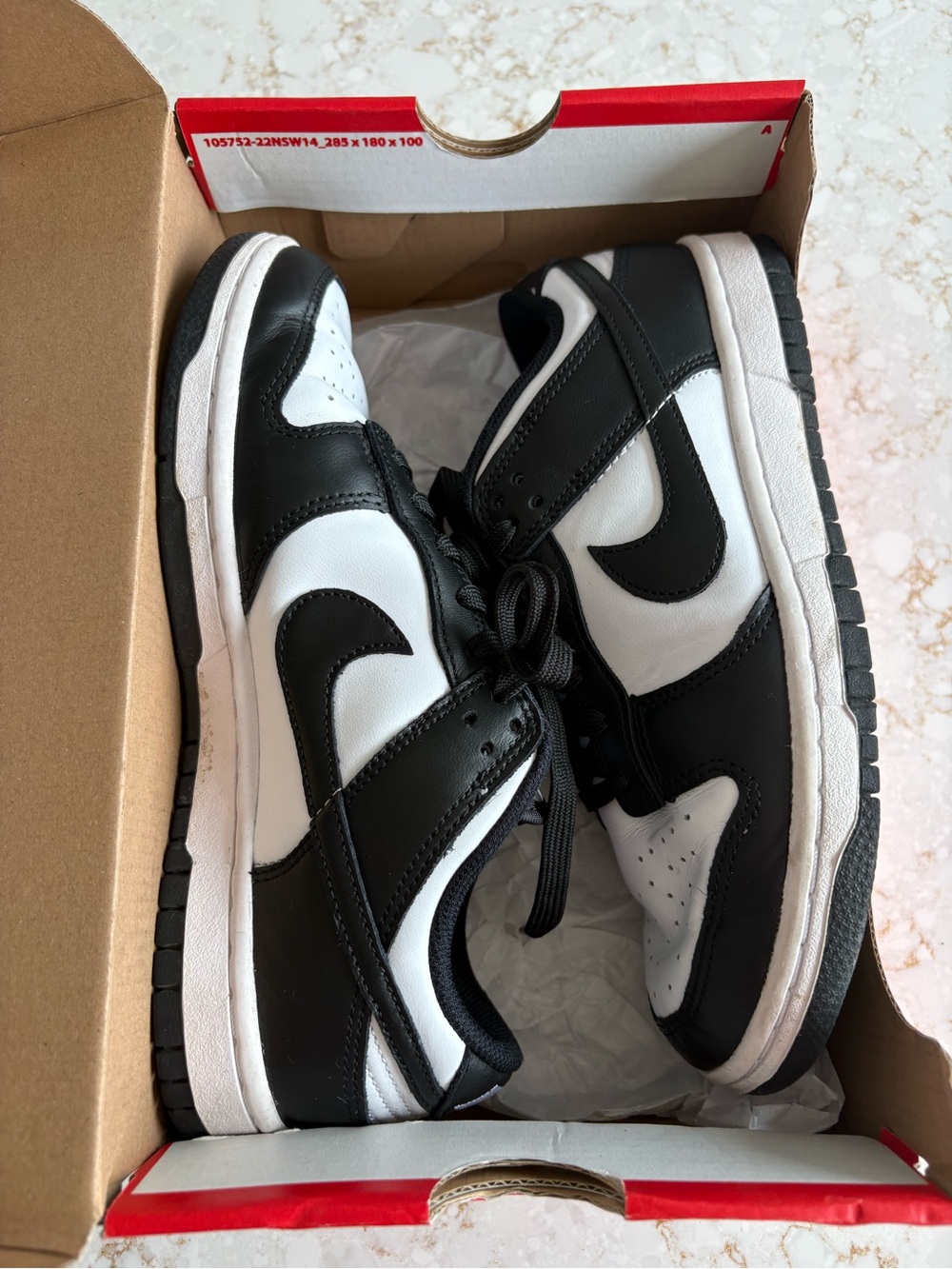 Nike Kids Black and White Low-Top Sneakers
